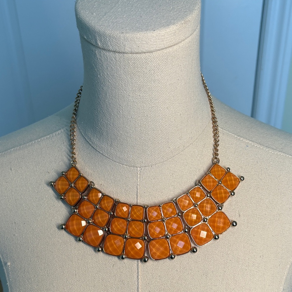 Orange Statement Necklace
